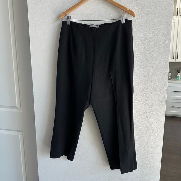 Lela rose wool black side slit Pants Size 14 - Picture 1 of 7